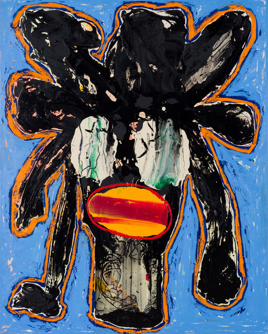 Dark face painting Shaking In the heat